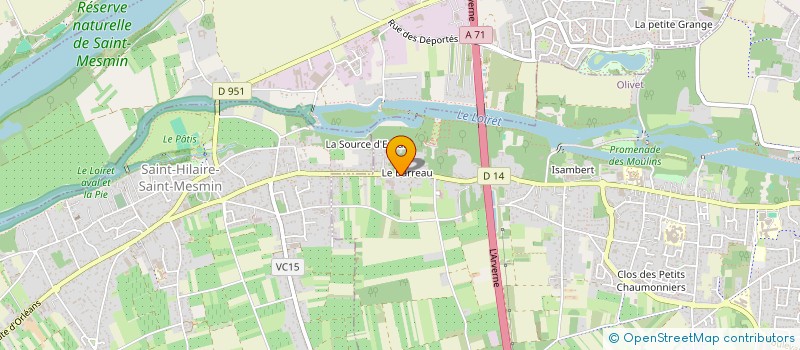 localisation de l'entreprise MADAME OPHELIE CHEVALLIER à OLIVET