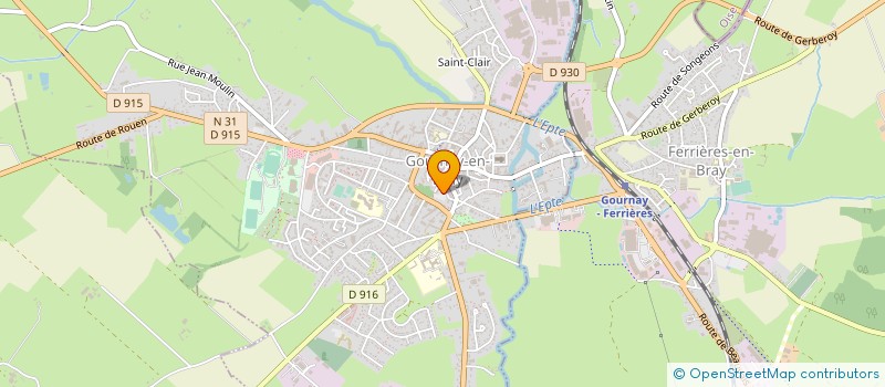 localisation de l'entreprise MADAME OPHELIE CHRETIEN à GOURNAY-EN-BRAY