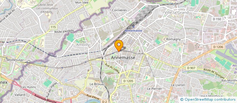 localisation de l'entreprise MADAME OPHELIE CLAVILIER  ANNEMASSE