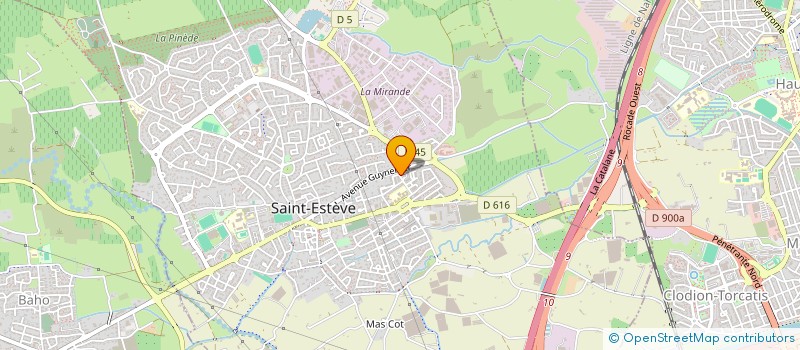 localisation de l'entreprise MADAME OPHELIE COLL  ST ESTEVE