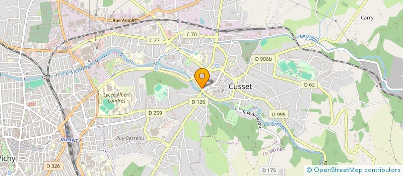 localisation de l'entreprise MADAME OPHELIE COMBACON à CUSSET