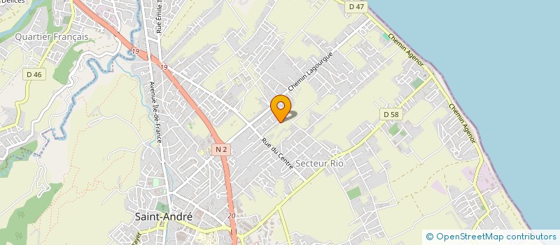 localisation de l'entreprise MADAME OPHELIE CONVER à SAINT-ANDRE