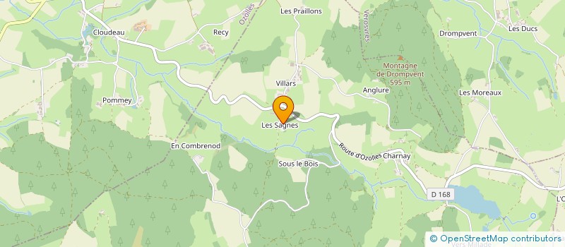 localisation de l'entreprise MADAME OPHELIE CORDESSE  MONTMELARD