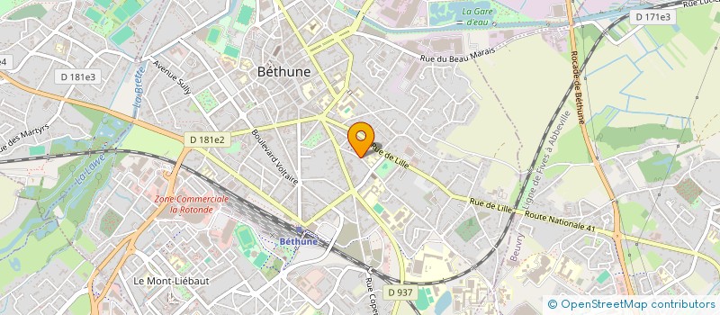 localisation de l'entreprise MADAME OPHELIE CORNU à BETHUNE