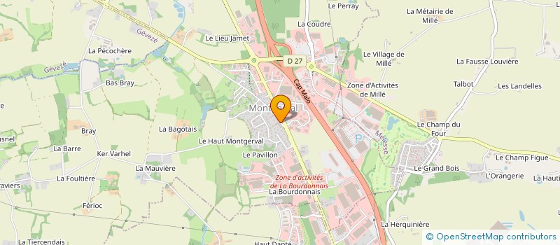 localisation de l'entreprise MADAME OPHELIE COURTAY  LA MEZIERE