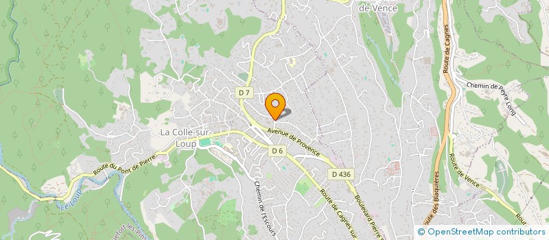 localisation de l'entreprise MADAME OPHELIE CUSSAC à LA COLLE-SUR-LOUP