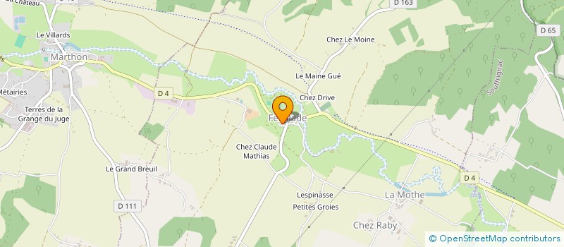 localisation de l'entreprise MADAME OPHELIE DADE à FEUILLADE