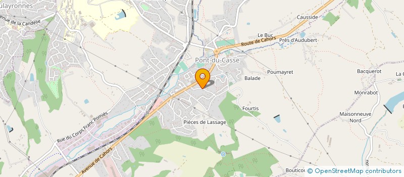 localisation de l'entreprise MADAME OPHELIE DANCRE à PONT-DU-CASSE