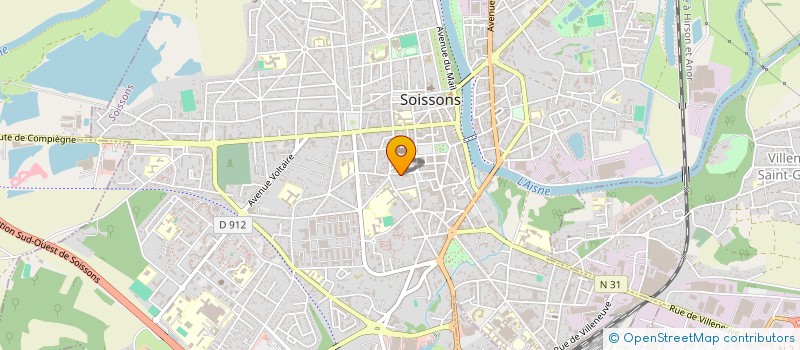 localisation de l'entreprise MADAME OPHELIE DELACOUR à SOISSONS