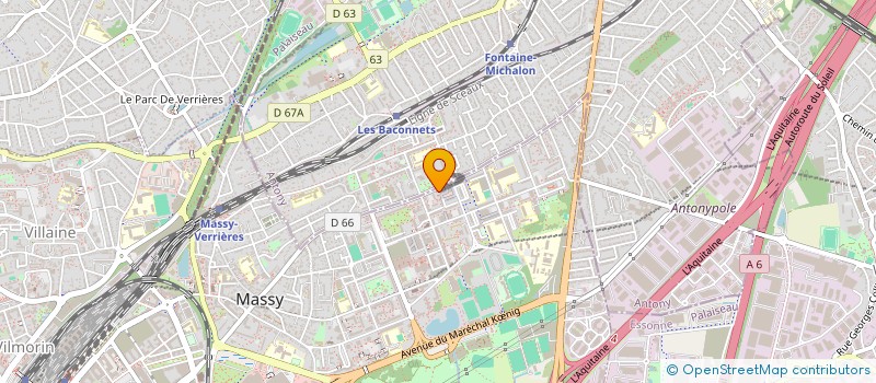 localisation de l'entreprise MADAME OPHELIE DELAGE à MASSY