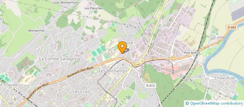 localisation de l'entreprise MADAME OPHELIE DEPLANQUE  BESANCON