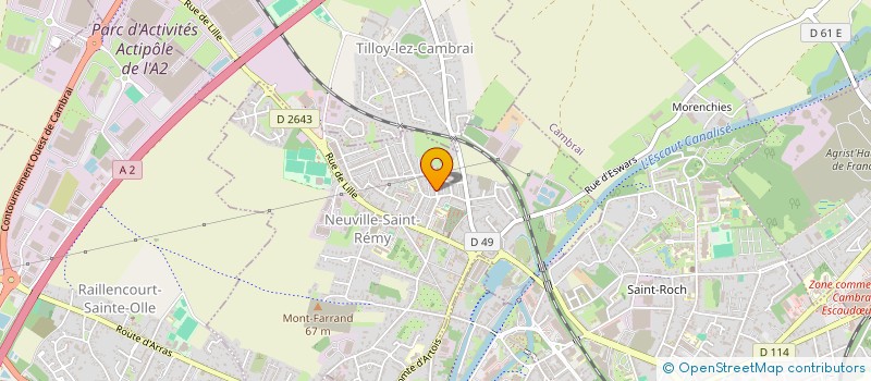 localisation de l'entreprise MADAME OPHELIE DEWAELE  NEUVILLE-SAINT-REMY