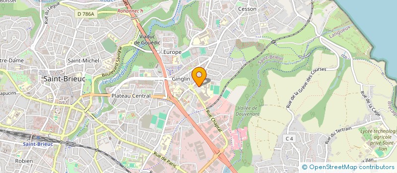 localisation de l'entreprise MADAME OPHELIE DIOP à SAINT-BRIEUC