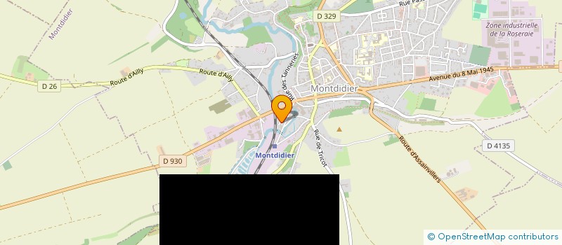 localisation de l'entreprise MADAME OPHELIE DRU  MONTDIDIER