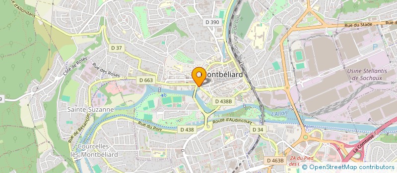 localisation de l'entreprise MADAME OPHELIE DUBOIS à MONTBELIARD