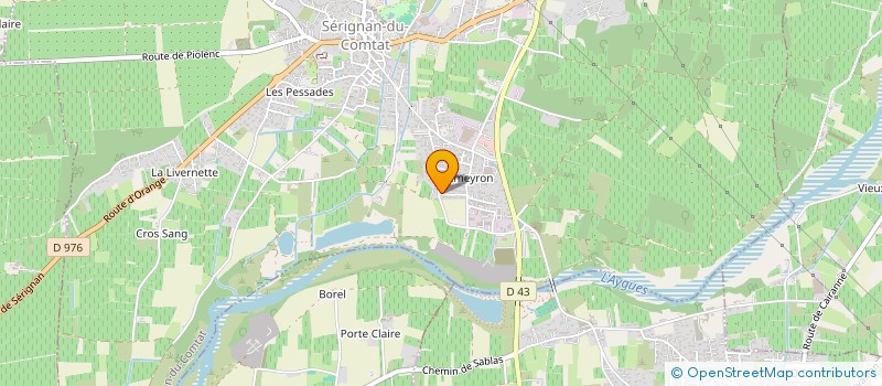 localisation de l'entreprise MADAME OPHELIE DURAND  SERIGNAN-DU-COMTAT