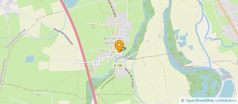 localisation de l'entreprise MADAME OPHELIE DURY  BOISSET-LES-MONTROND