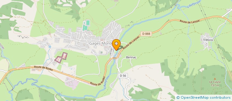 localisation de l'entreprise MADAME OPHELIE ENCINAS  MONTROZIER