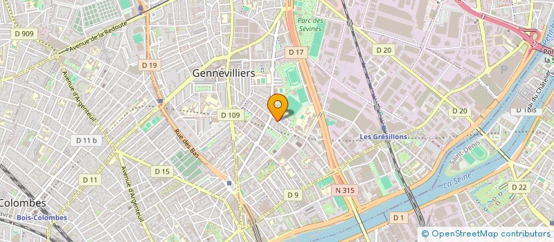 localisation de l'entreprise MADAME OPHELIE EVE FLORENCE METTAIS-CARTIER à GENNEVILLIERS