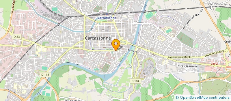 localisation de l'entreprise MADAME OPHELIE FAVIER à CARCASSONNE