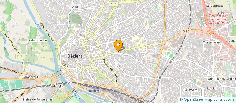 localisation de l'entreprise MADAME OPHELIE FERRER à BEZIERS