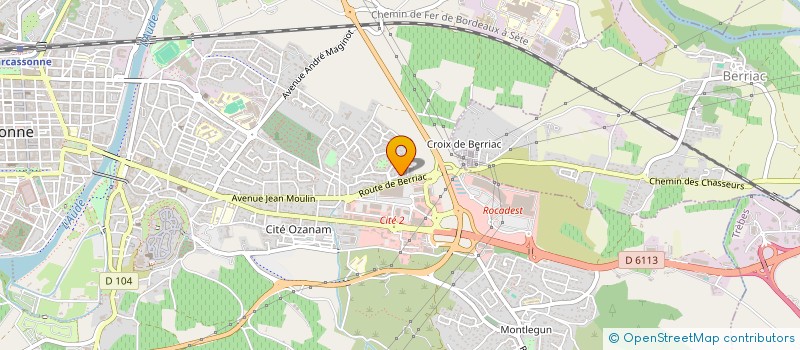 localisation de l'entreprise MADAME OPHELIE FEVRE  CARCASSONNE
