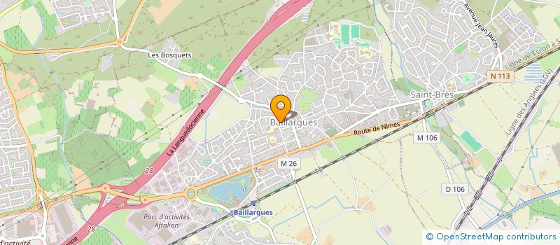 localisation de l'entreprise MADAME OPHELIE FLOHIC  BAILLARGUES