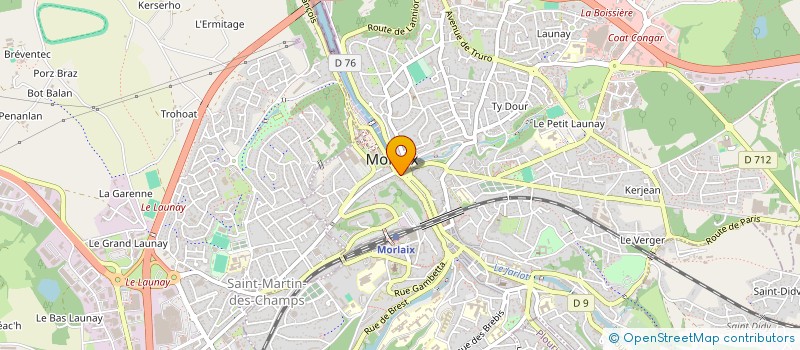 localisation de l'entreprise MADAME OPHELIE FONTAINE  MORLAIX