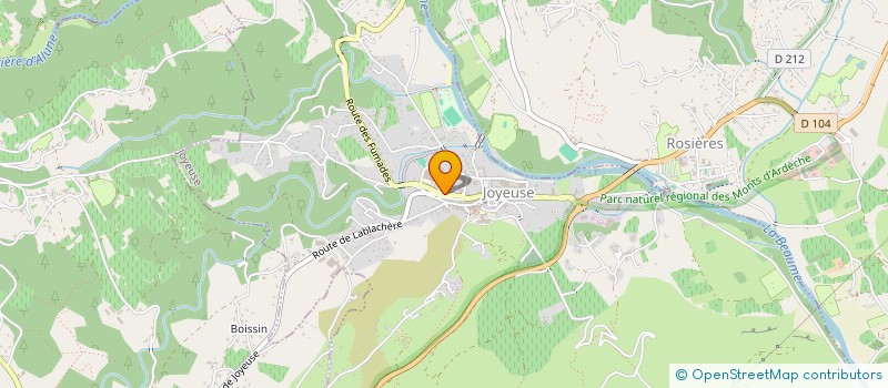 localisation de l'entreprise MADAME OPHELIE FRAU à JOYEUSE