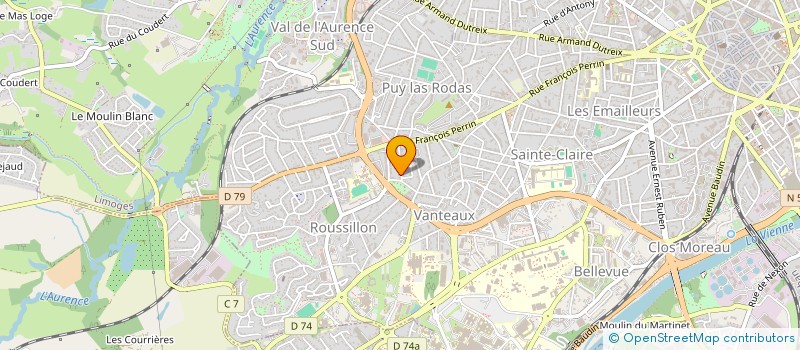 localisation de l'entreprise MADAME OPHELIE FREISSEIX à LIMOGES