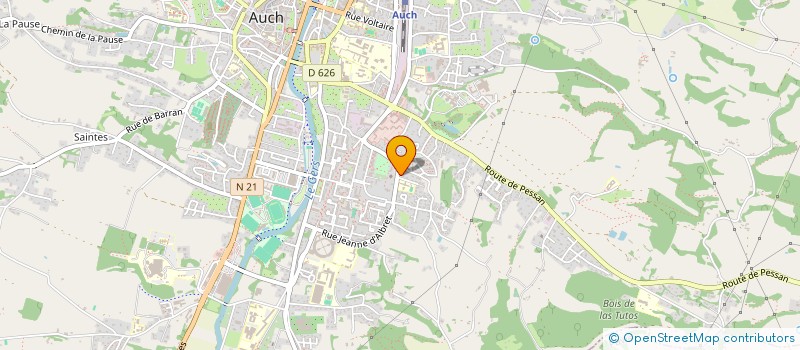 localisation de l'entreprise MADAME OPHELIE FRERE  AUCH