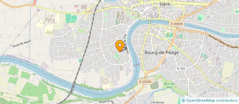 localisation de l'entreprise MADAME OPHELIE GAGNE  ROMANS-SUR-ISERE