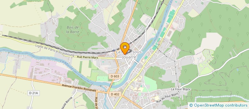 localisation de l'entreprise MADAME OPHELIE GAUDET à LA FERTE-SOUS-JOUARRE