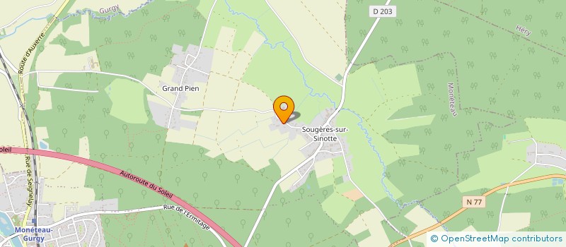 localisation de l'entreprise MADAME OPHELIE GERBER à MONETEAU