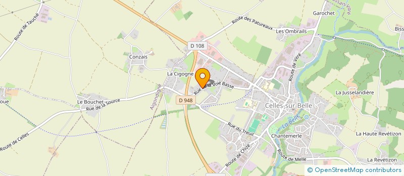 localisation de l'entreprise MADAME OPHELIE GEREMY  CELLES-SUR-BELLE