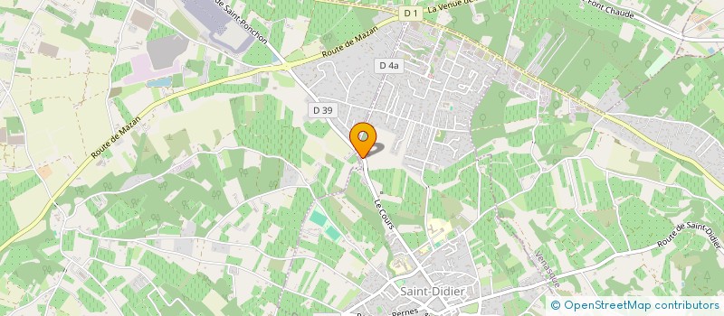 localisation de l'entreprise MADAME OPHELIE GILLES  SAINT-DIDIER