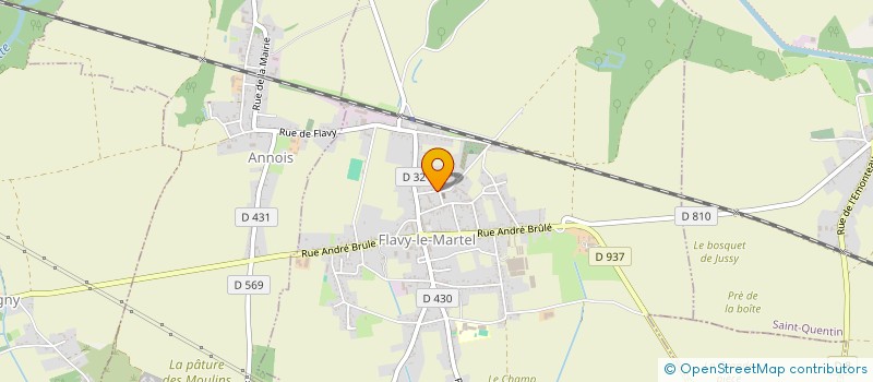 localisation de l'entreprise MADAME OPHELIE GIRALT à FLAVY-LE-MARTEL