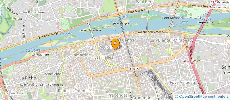 localisation de l'entreprise MADAME OPHELIE GODET  TOURS