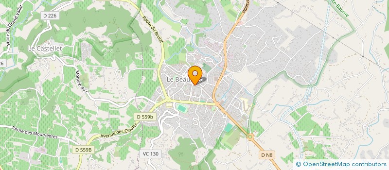 localisation de l'entreprise MADAME OPHELIE GOUTTAS à LE BEAUSSET