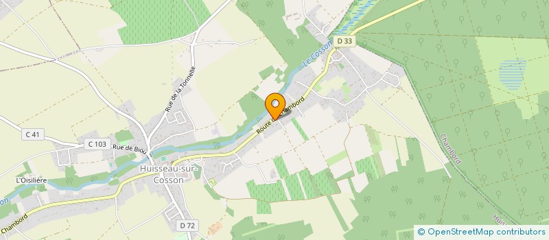 localisation de l'entreprise MADAME OPHELIE GRAND  HUISSEAU-SUR-COSSON