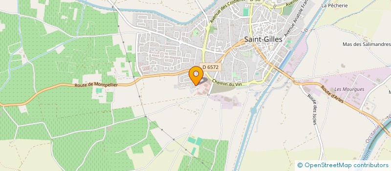 localisation de l'entreprise MADAME OPHELIE GRENET  SAINT-GILLES