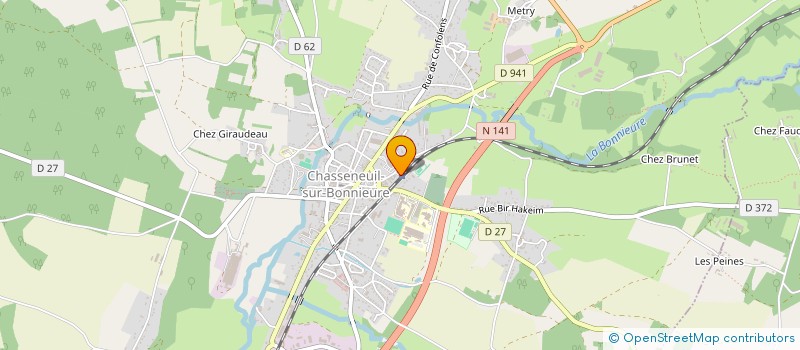 localisation de l'entreprise MADAME OPHELIE GUE  CHASSENEUIL-SUR-BONNIEURE