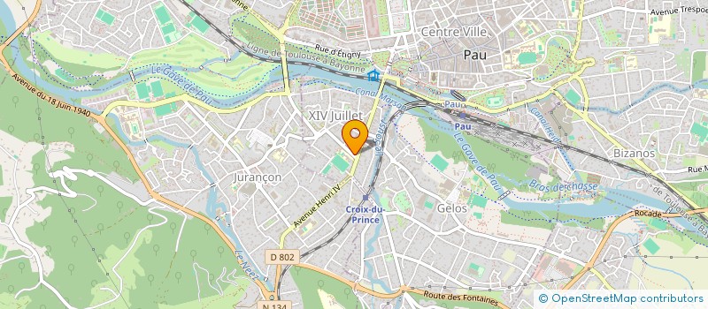 localisation de l'entreprise MADAME OPHELIE GUENAUD à PAU