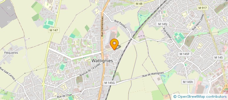 localisation de l'entreprise MADAME OPHELIE GUILLAUD  WATTIGNIES