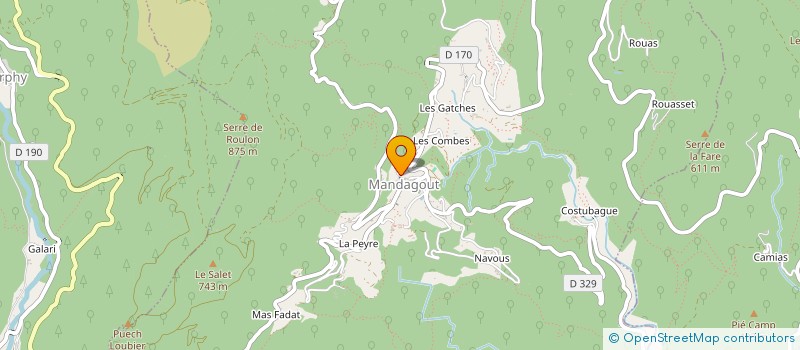 localisation de l'entreprise MADAME OPHELIE GUILLEMAIN  MANDAGOUT