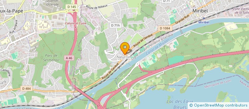 localisation de l'entreprise MADAME OPHELIE GUILLOT à MIRIBEL