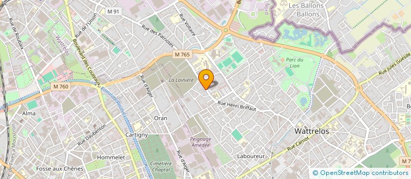 localisation de l'entreprise MADAME OPHELIE GYDE à WATTRELOS