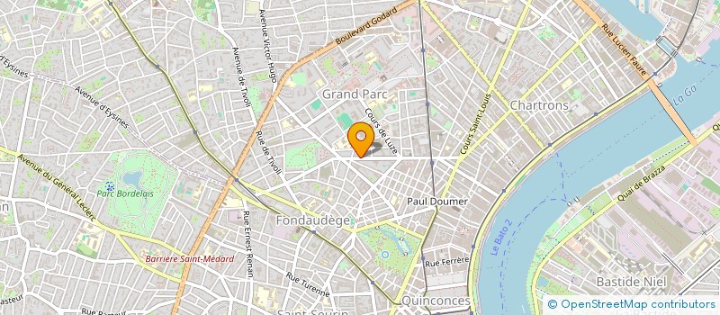 localisation de l'entreprise MADAME OPHELIE HORNN  BORDEAUX