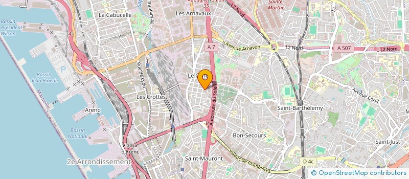localisation de l'entreprise MADAME OPHELIE INGRASSIA  MARSEILLE