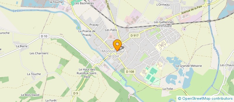 localisation de l'entreprise MADAME OPHELIE JACQUET  MONTOIRE-SUR-LE-LOIR